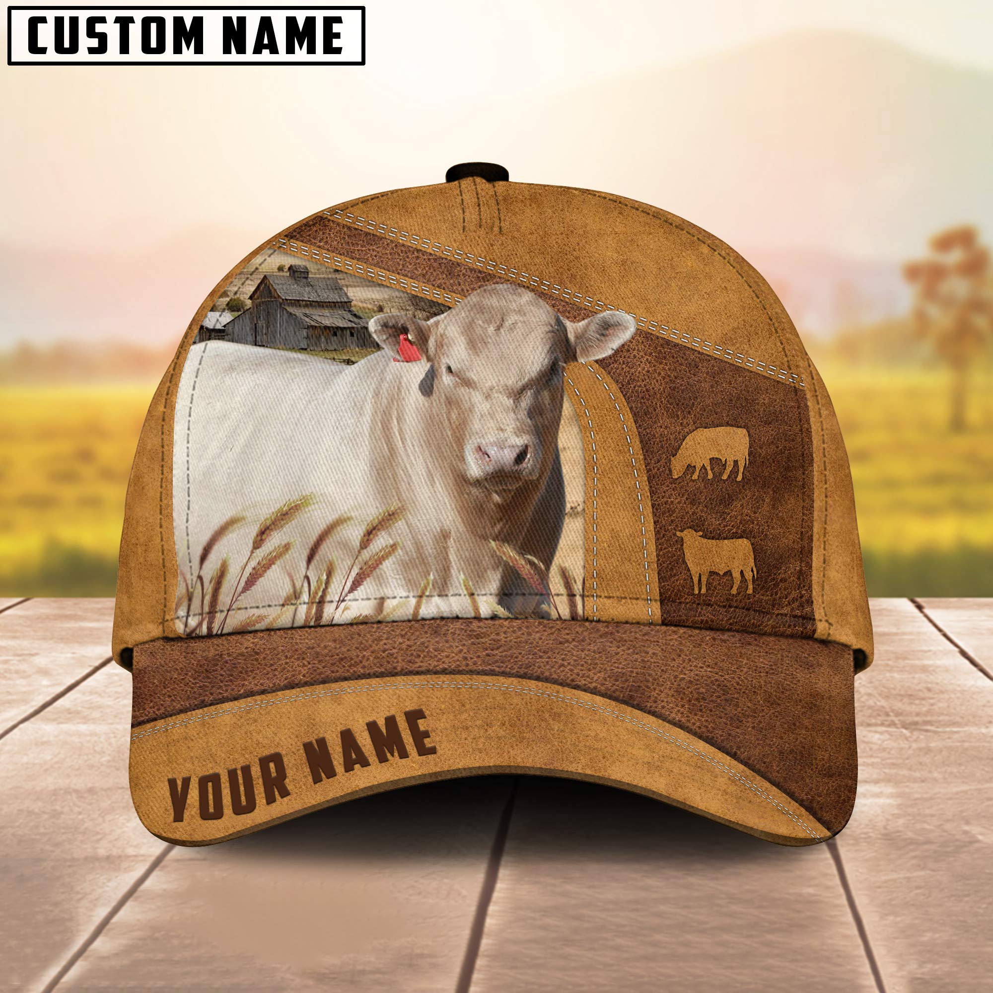 Murray Gray Custom Name Cap/ Cattle Hat/ Farm Baseball Hat/ Cap Hat For Farmer Farm Lover