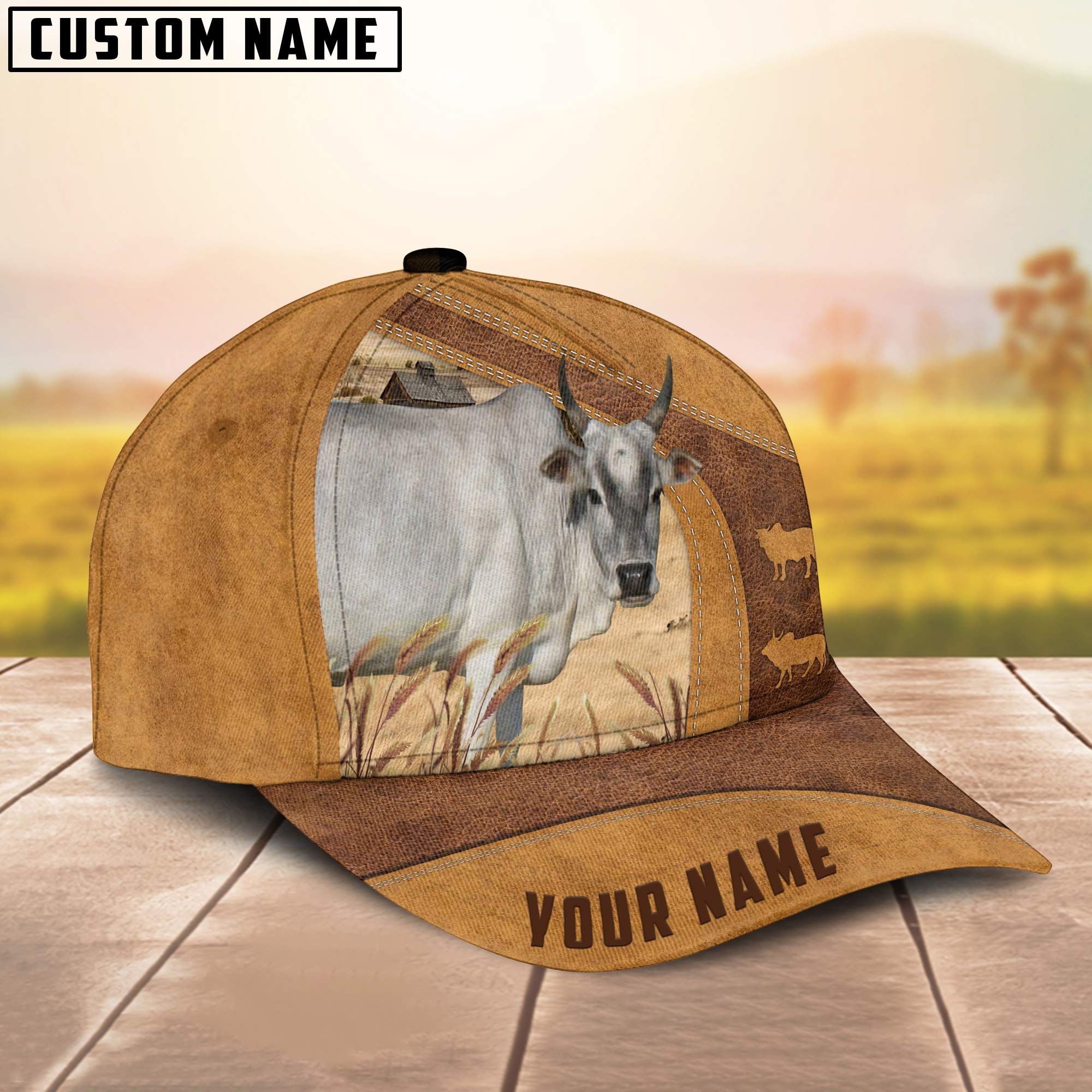 Mini Zebu Custom Name Cap/ Cattle Hat/ Farm Baseball Hat/ Cap Hat For Farmer Farm Lover
