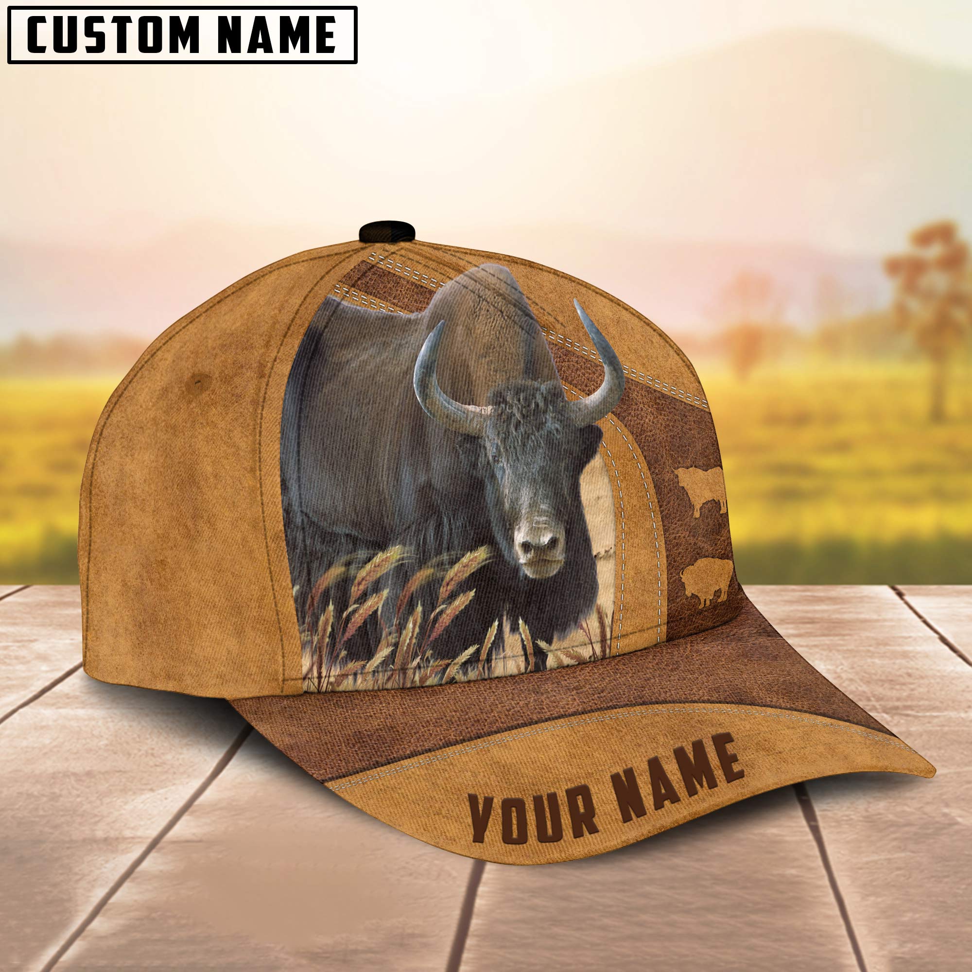 Yak Cattle Custom Name Cap/ Cattle Hat/ Farm Baseball Hat/ Cap Hat For Farmer Farm Lover