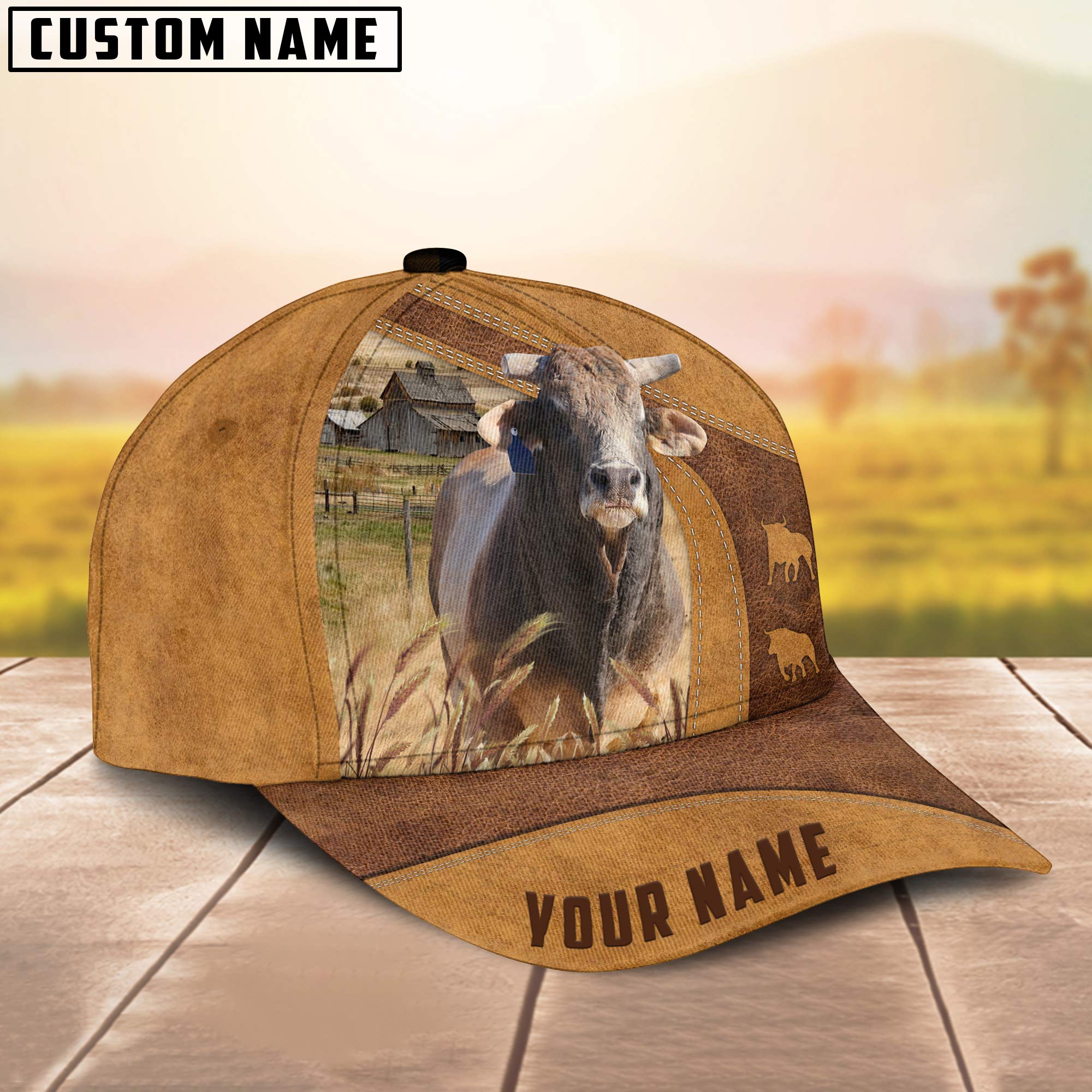Bucking Bull Custom Name Cap/ Cattle Hat/ Farm Baseball Hat/ Cap Hat For Farmer Farm Lover