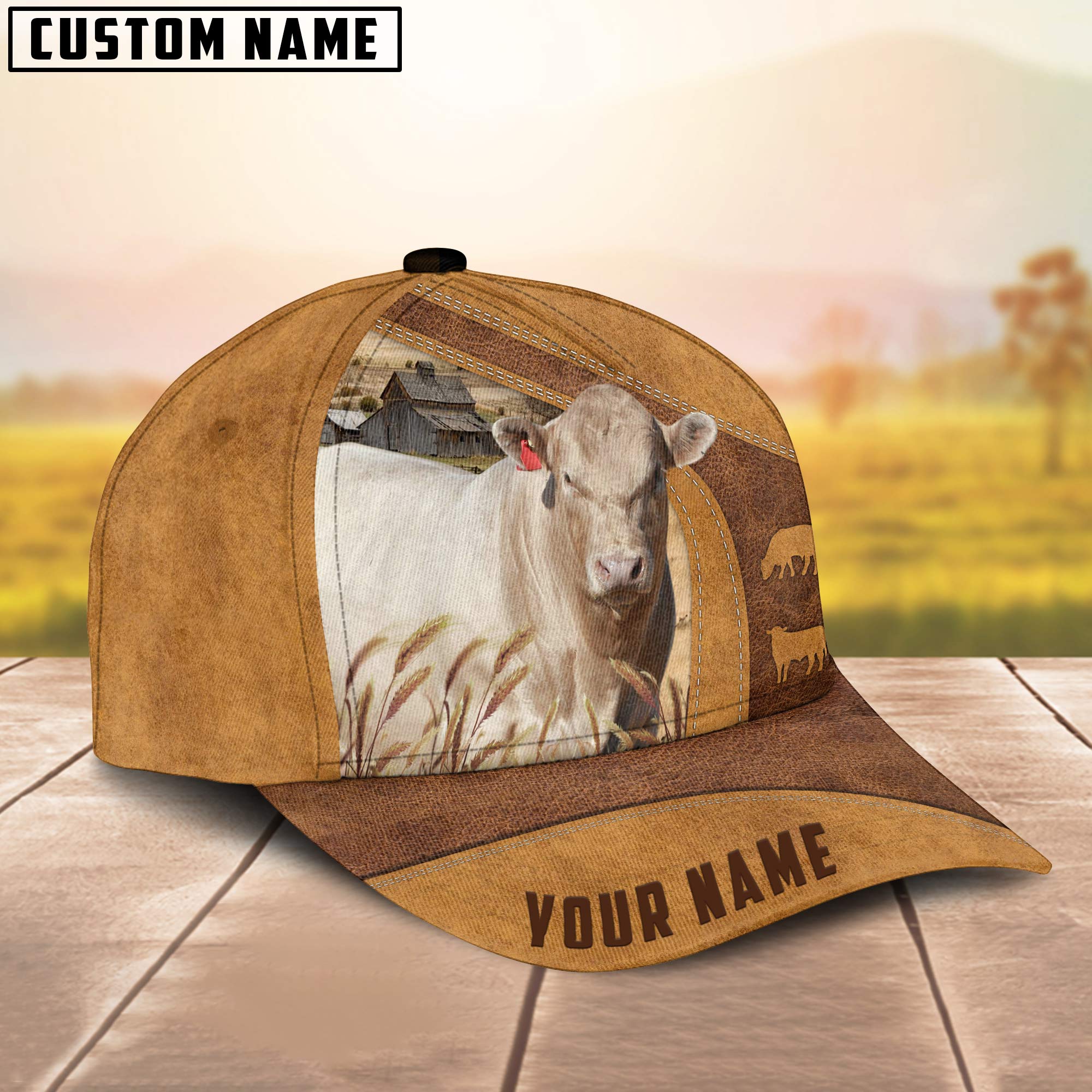 Murray Gray Custom Name Cap/ Cattle Hat/ Farm Baseball Hat/ Cap Hat For Farmer Farm Lover