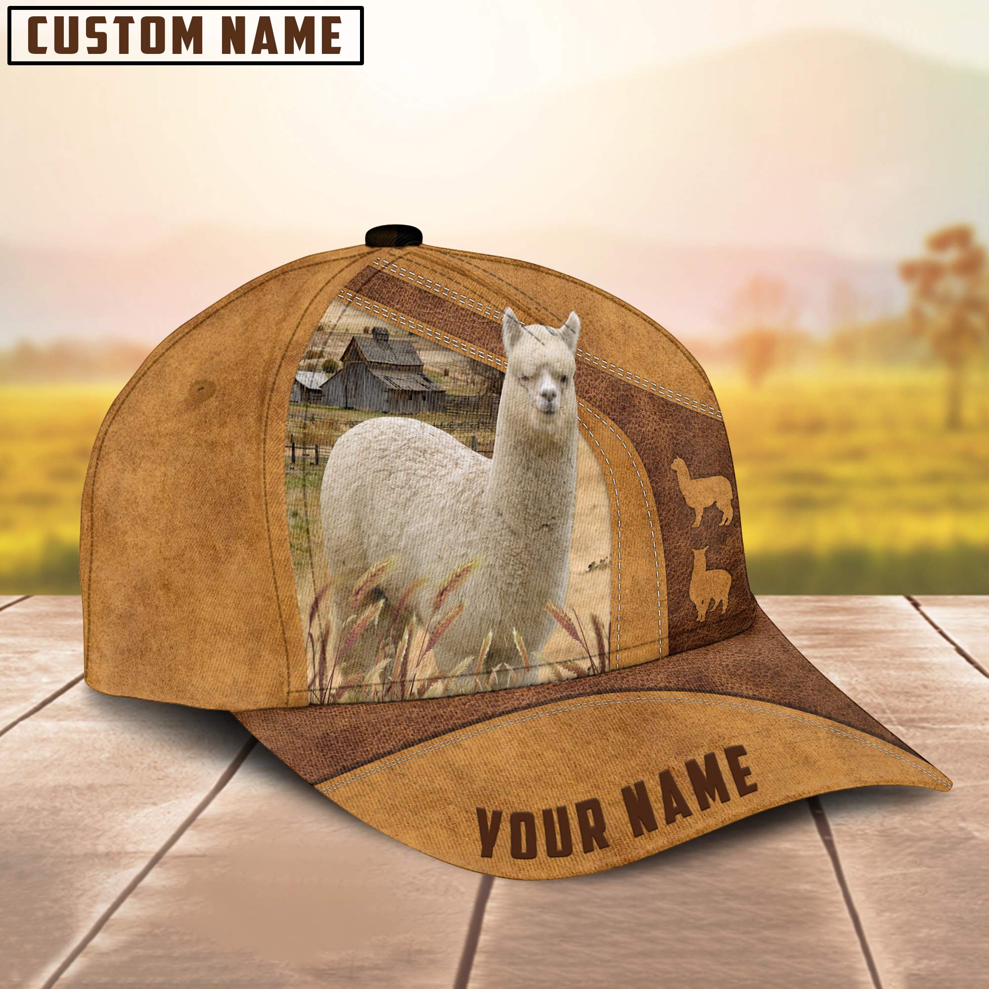 Customized Lhama Cap / Lhama Hat/ Farm Baseball Hat/ Cap Hat For Farmer Farm Lover
