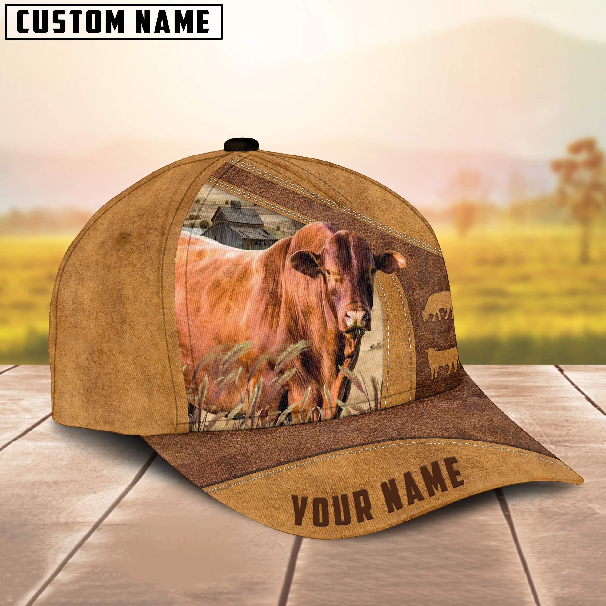 Santa Gertrudis Custom Name Cap/ Cattle Hat/ Farm Baseball Hat/ Cap Hat For Farmer Farm Lover