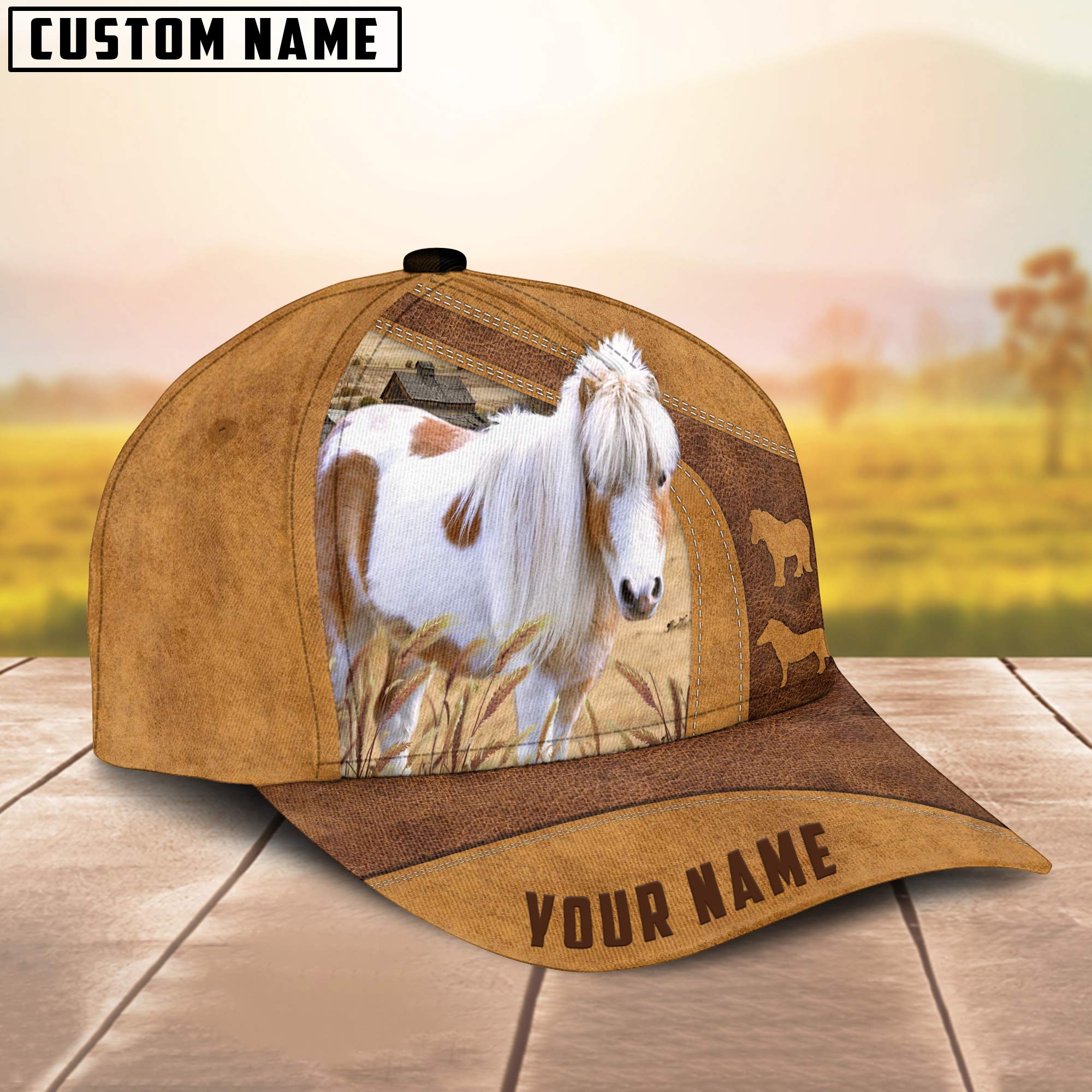Personalized Name Miniature Pony Cap/ Cattle Hat/ Farm Baseball Hat/ Cap Hat For Farmer Farm Lover