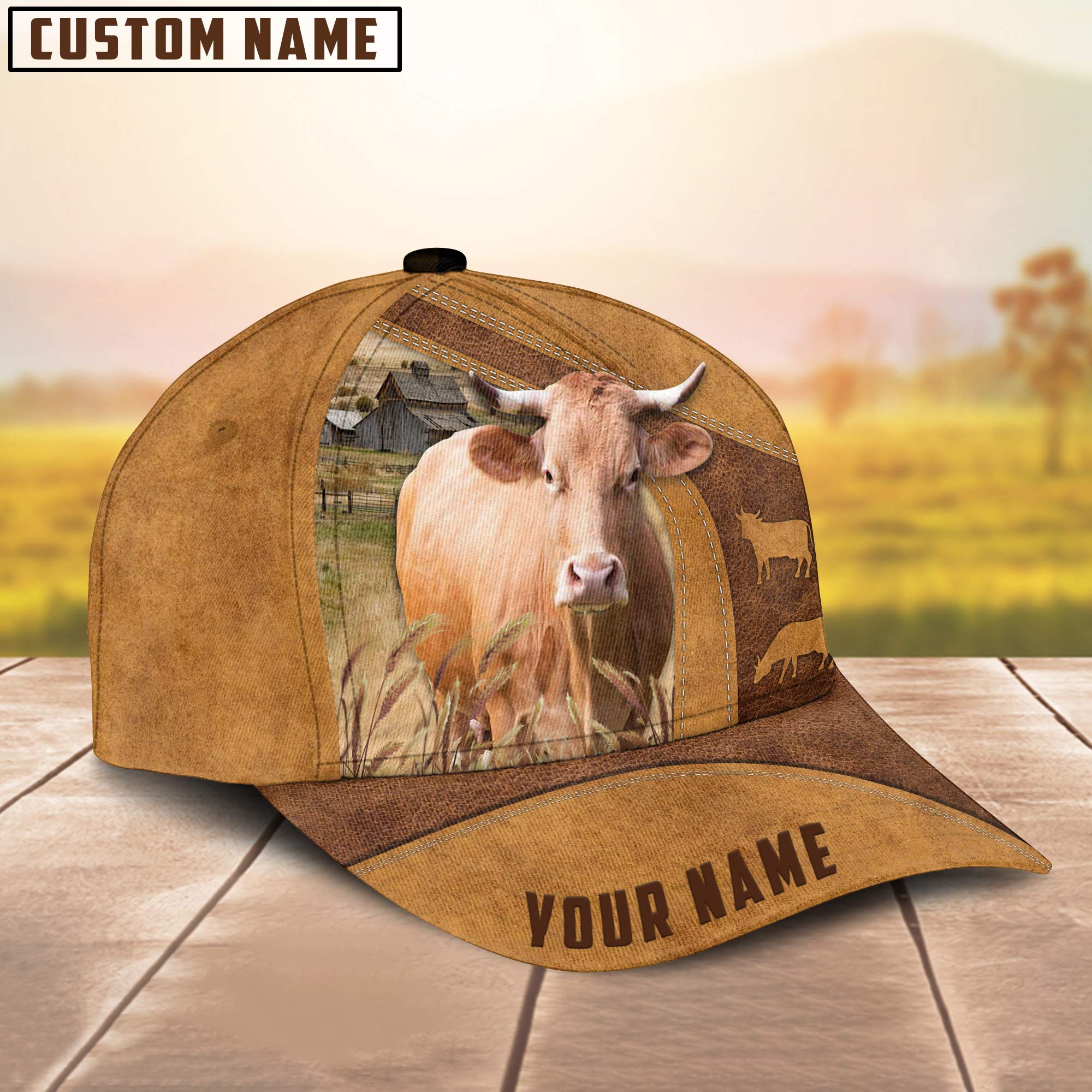 Personalized Name Gelbvieh Cattle Cap / Cattle Hat/ Farm Baseball Hat/ Cap Hat For Farmer Farm Lover