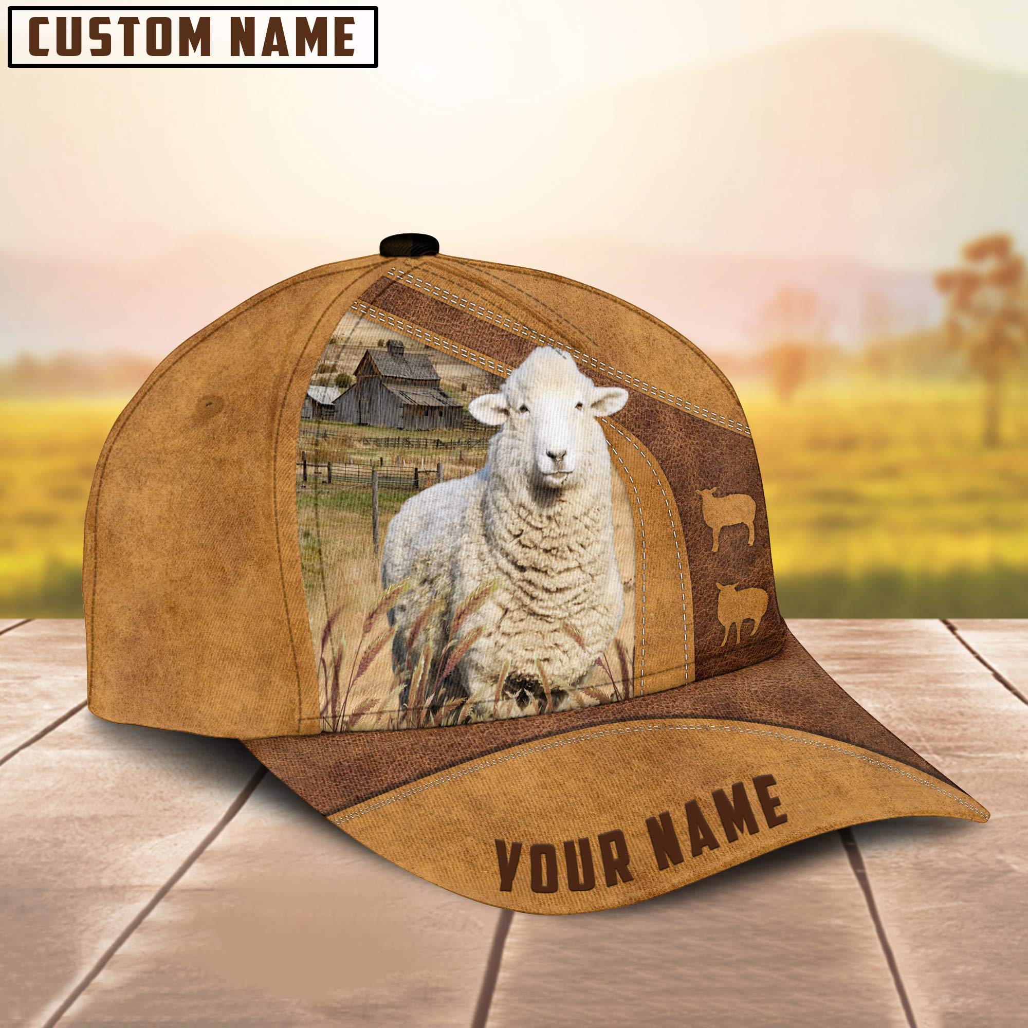 Personalized Sheep Cap / Sheep Baseball Hat/ Farm Baseball Hat/ Cap Hat For Farmer Farm Lover