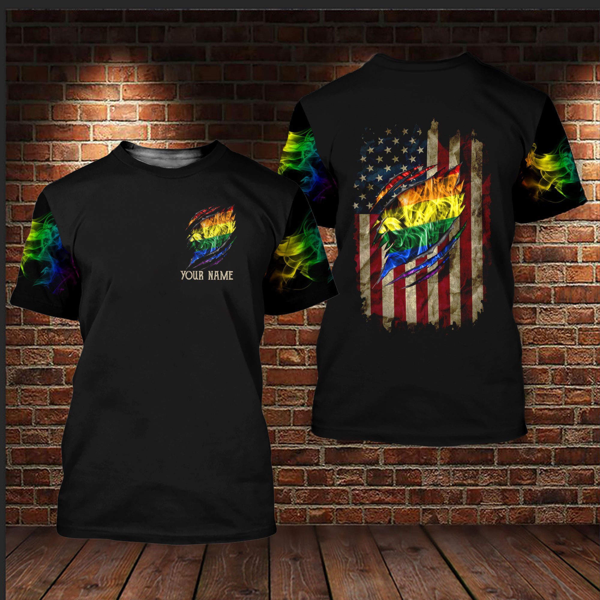 Personalized With Name Gay Pride Shirt/ Lesbian Shirt For Pride Month/ Gifts For LGBTQ Friends