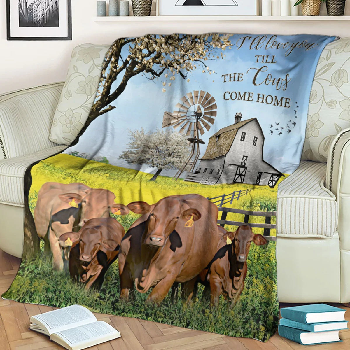 Beefmaster Blanket/ Love You Till The Cows Come Home Blanket/ Farm Blanket/ Gift For Farm Lover/ Animal Soft Premium Blanket