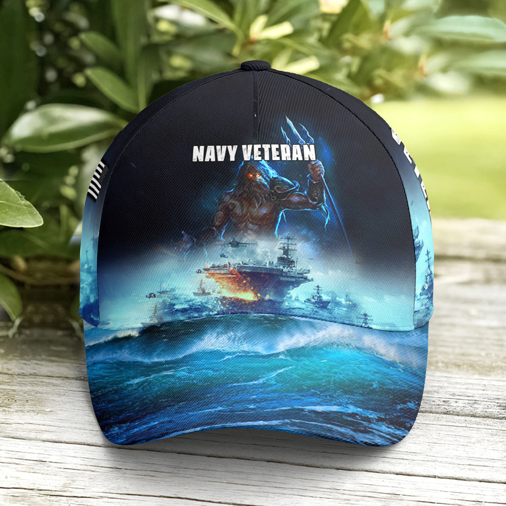Poseidon Navy Veteran Baseball Cap Coolspod
