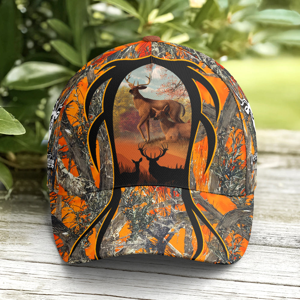 Baseball Cap For Deer Hunting Lovers Orange Camouflaged Coolspod