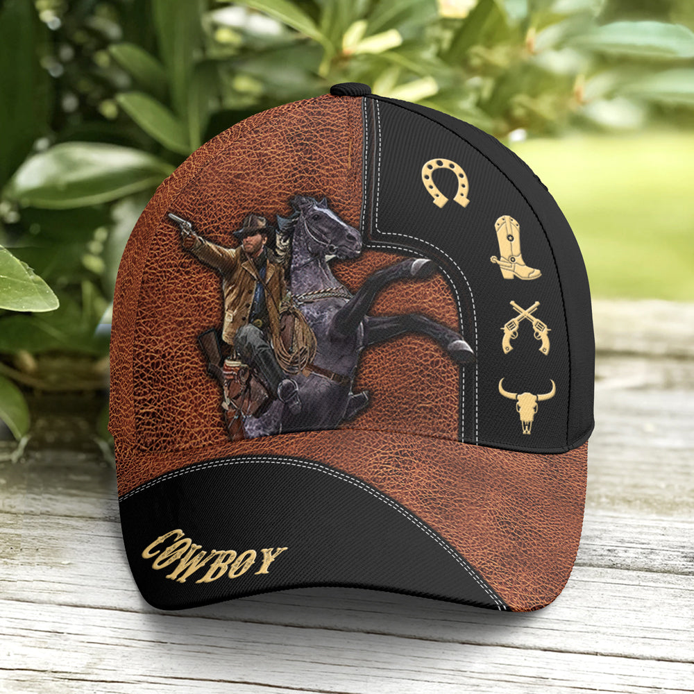 Baseball Cap For Cowboys Classic Leather Coolspod