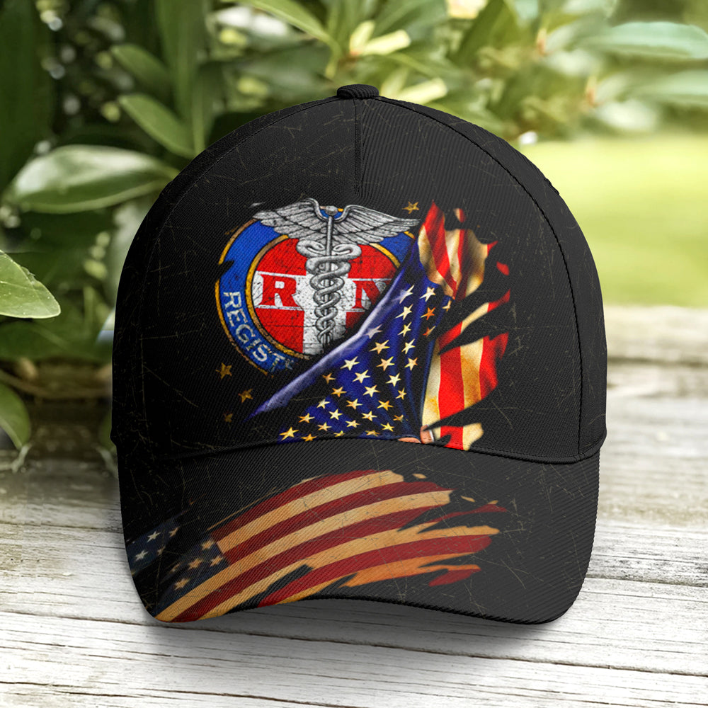 Registered Nurse American Flag Baseball Cap Coolspod