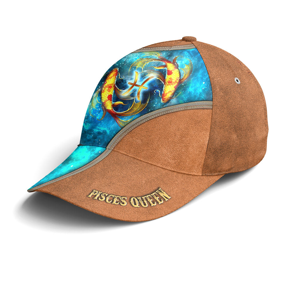 Baseball Cap For Pisces Queen Classic Leather Coolspod