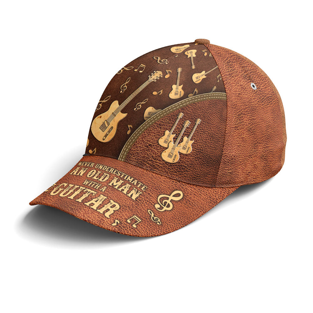 Baseball Cap For Guitar Lovers Classic Leather Coolspod