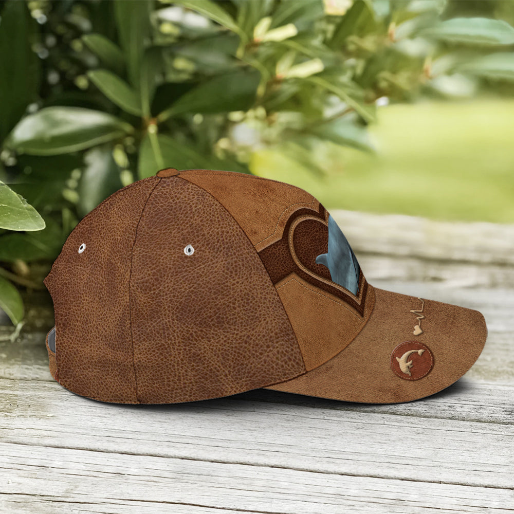 Classic Leather Style Dolphin Baseball Cap Coolspod