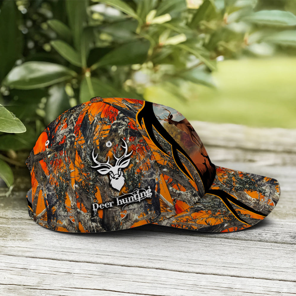 Baseball Cap For Deer Hunting Lovers Orange Camouflaged Coolspod
