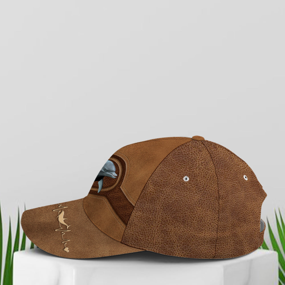 Classic Leather Style Dolphin Baseball Cap Coolspod