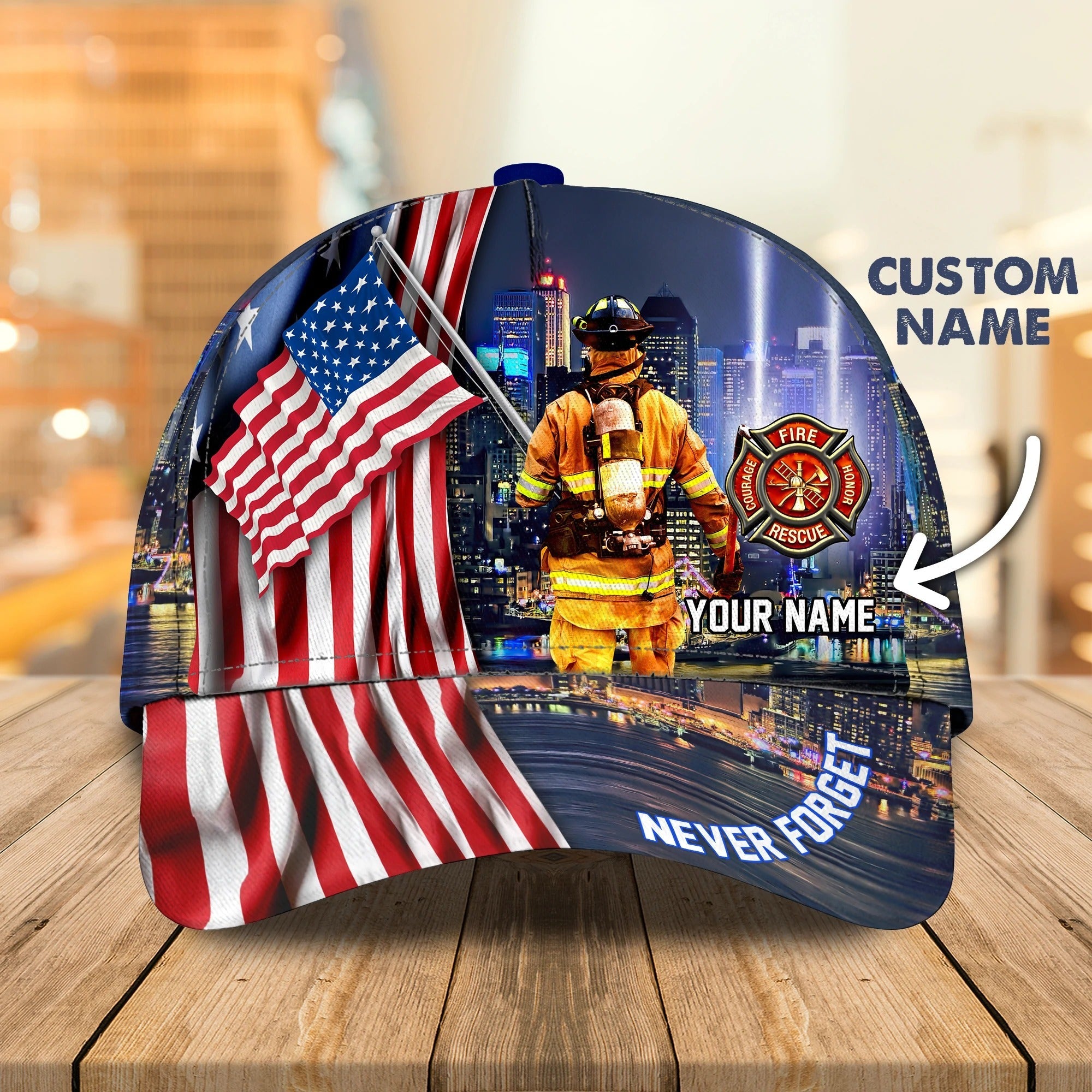 Personalized Classic Cap Firefighter Eagle For Men And Woman/ Baseball 3D Firefighter Cap Hat