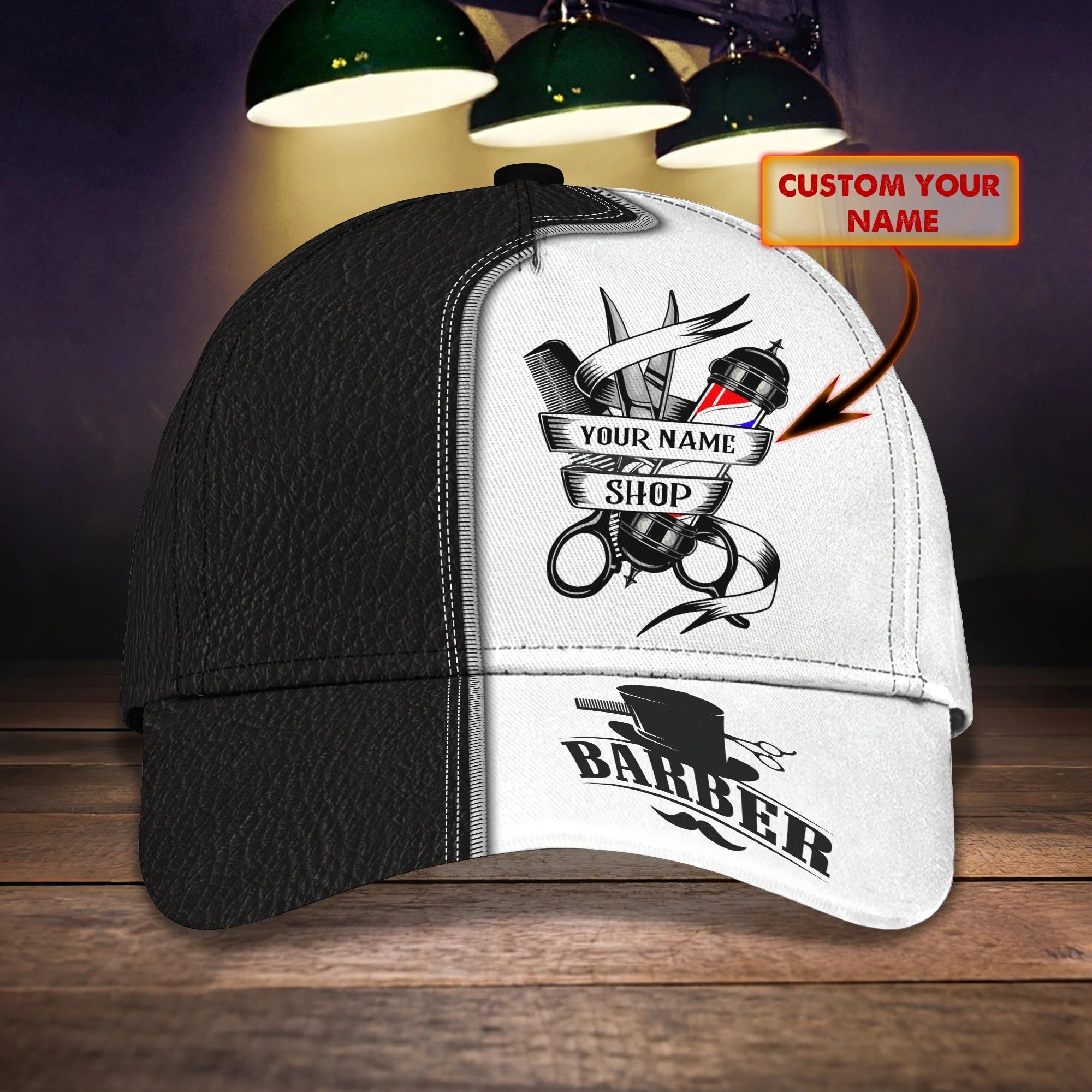 Custom Name Barber Baseball Cap Hat For Men/ Woman Barber Caps/ Birthday Gift For Barber Friend