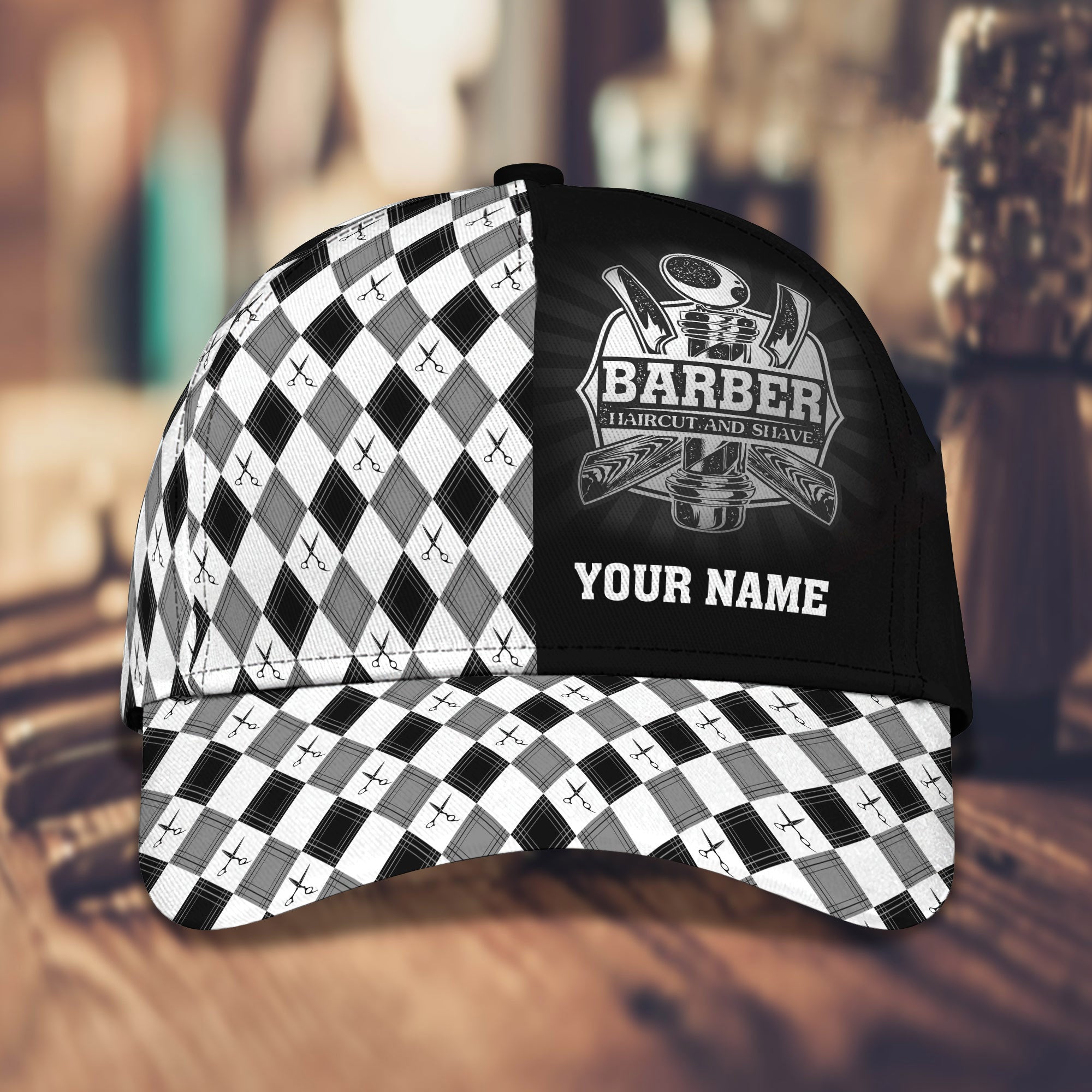 Customized Barber Cap Hat Summer Classic Cap For A Barber Cap Uniform Hair Cut Salon
