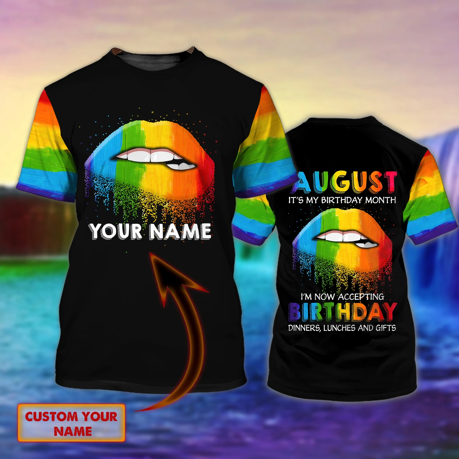 Personalized With Name Birthday Gifts For Gay Men In August/ Lesbian Birthday August Gift