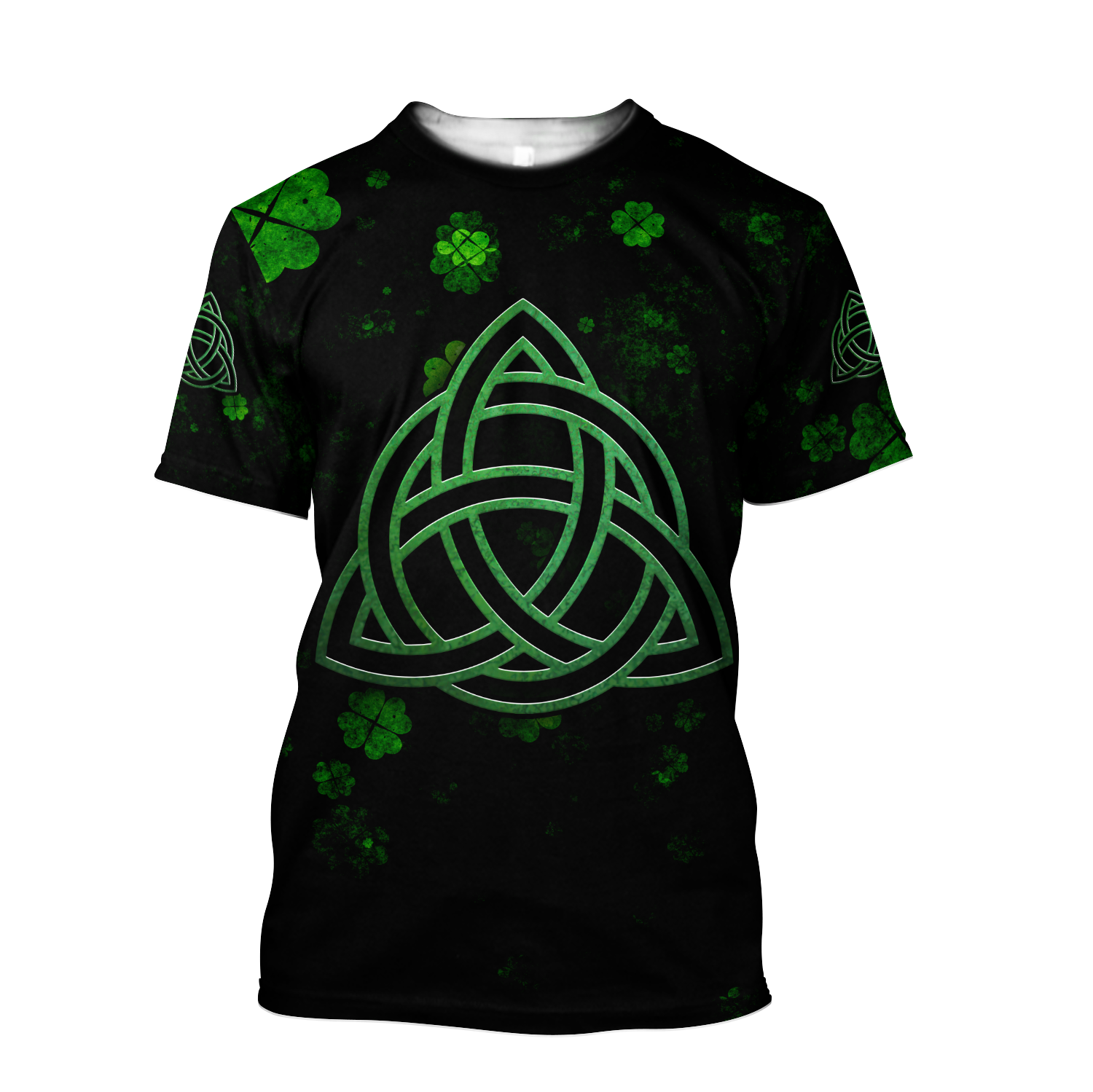 Trinity Knot or Rings Green Shamrock Shirt/ St. Patrick
