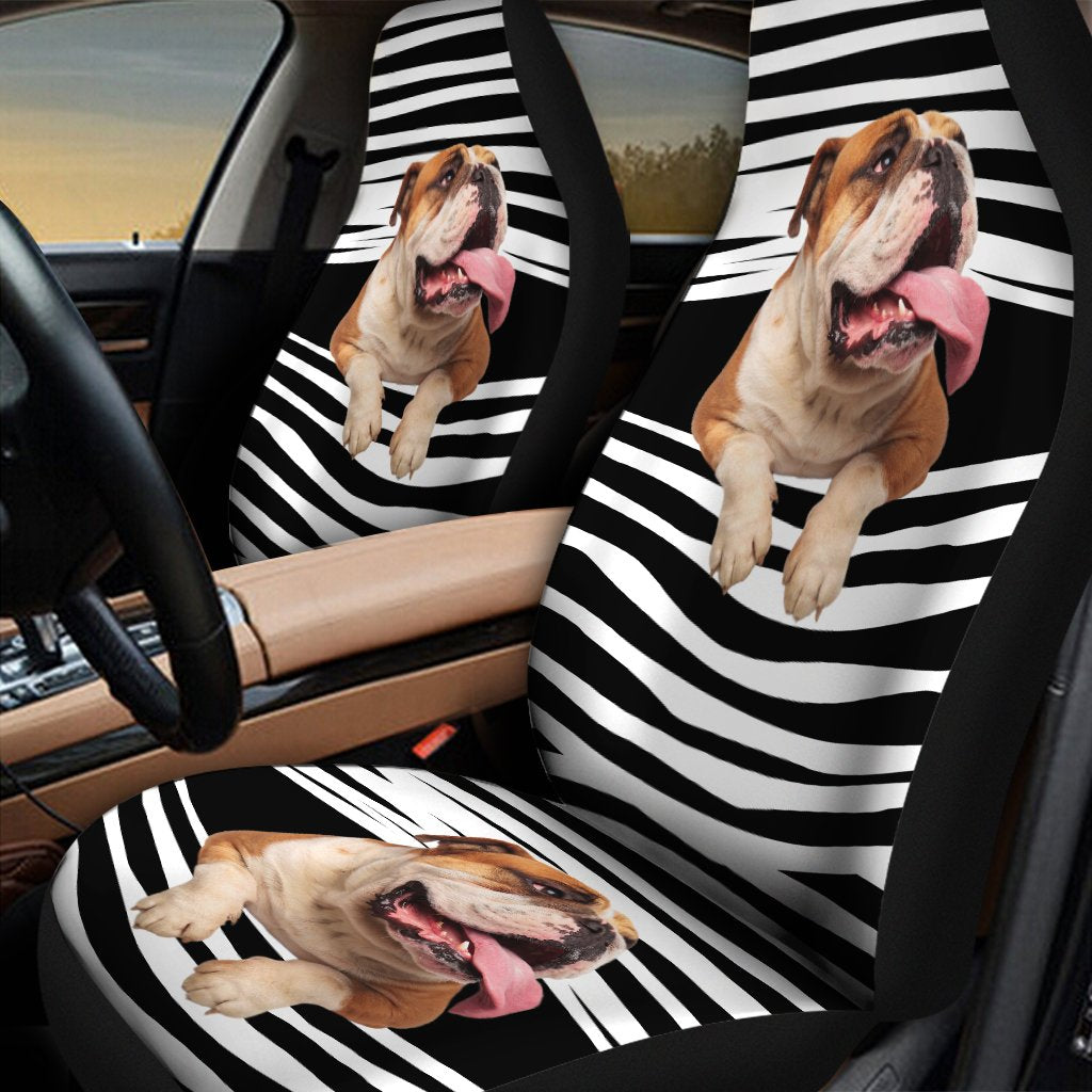 3D All Over Print Pitbull Car Seat Covers/ Front Car Seat Cover With Dog