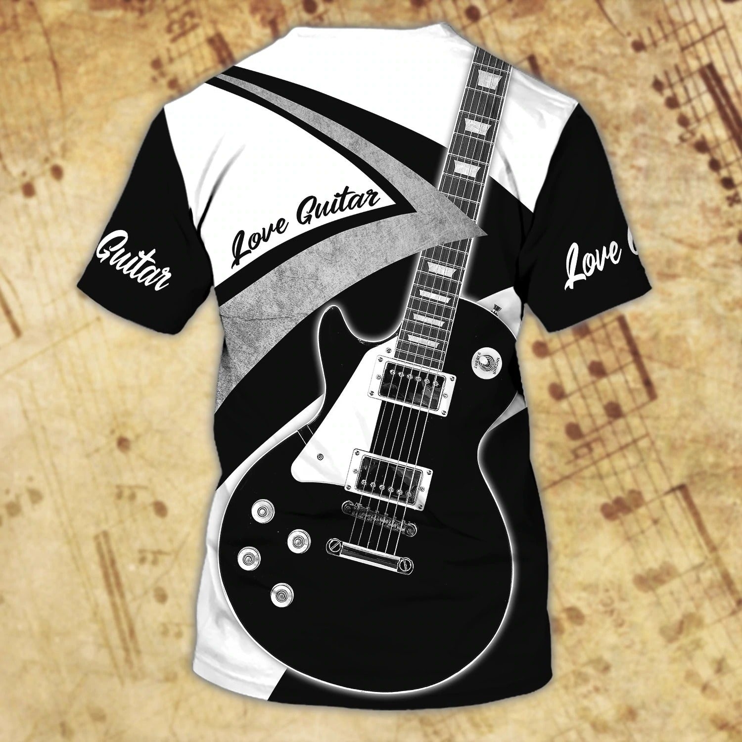 Personalized 3D Guitar Shirts Guitar Lovers/ Sublimation Guitar Shirt With Name/ Gift For Guitar Lover