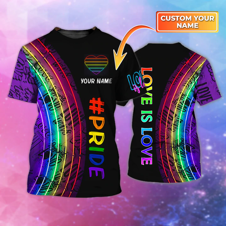 Personalized Gifts For LGBTQ Friends/ LGBT Shirts/ Pride Tee Shirt 3D