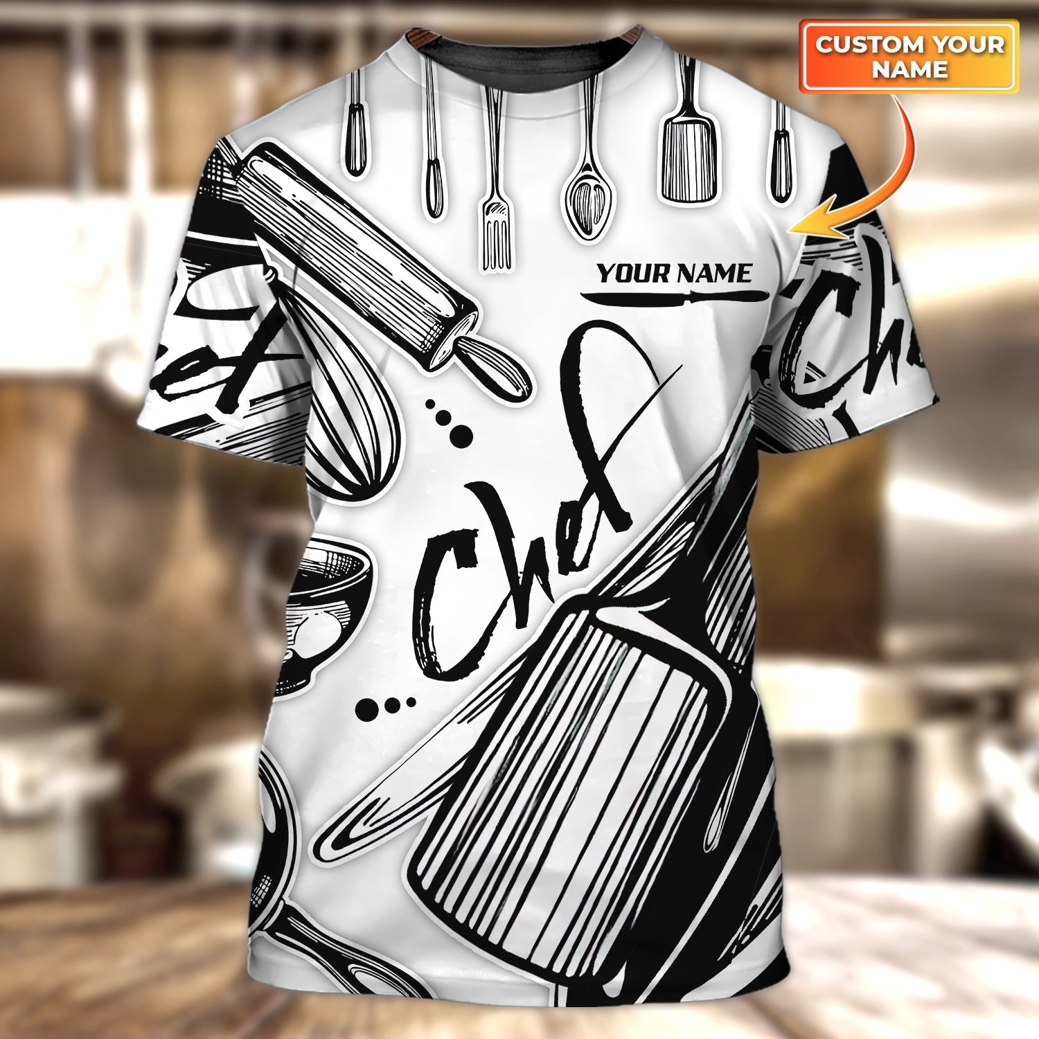Custom 3D Nice Chef Shirts/ Master Chef T Shirt 3D/ Gift For Master Chef/ Chef Shirt