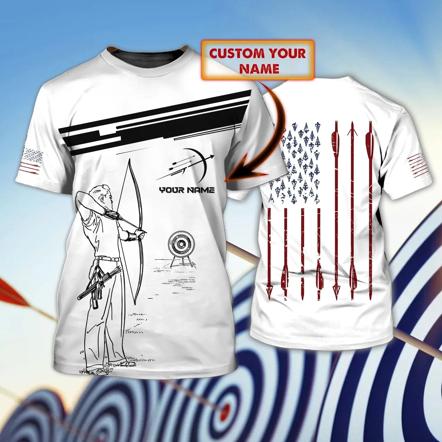 Customized 3D Archery T Shirt Coolspod Unisex Men Women Archery Shirts Gift For Archery Lovers