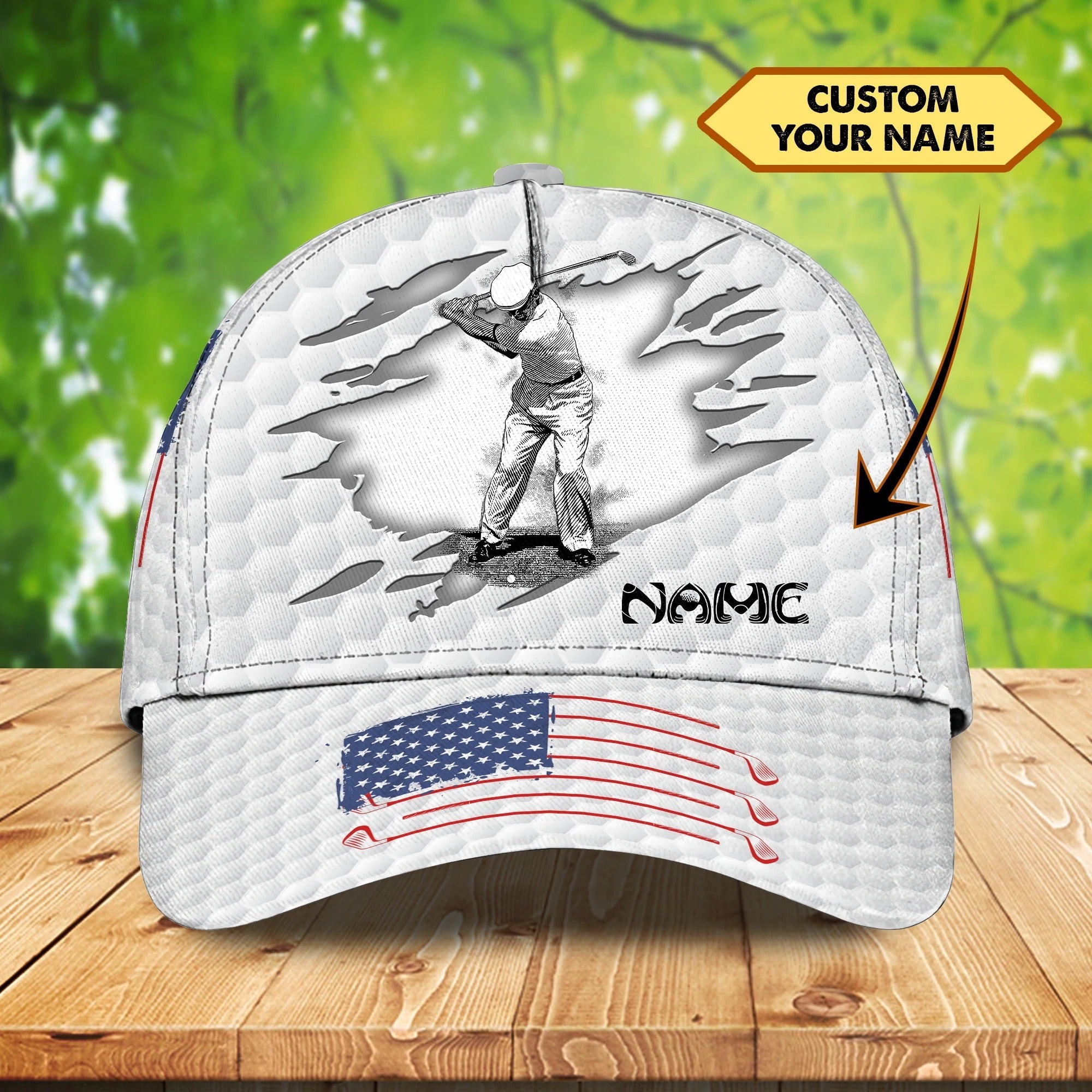 Custom With Name A 3D Cap For Golf Man/ Never Underestimate An Old Man Who Loves Golf/ Cap Hat For Golf Lover