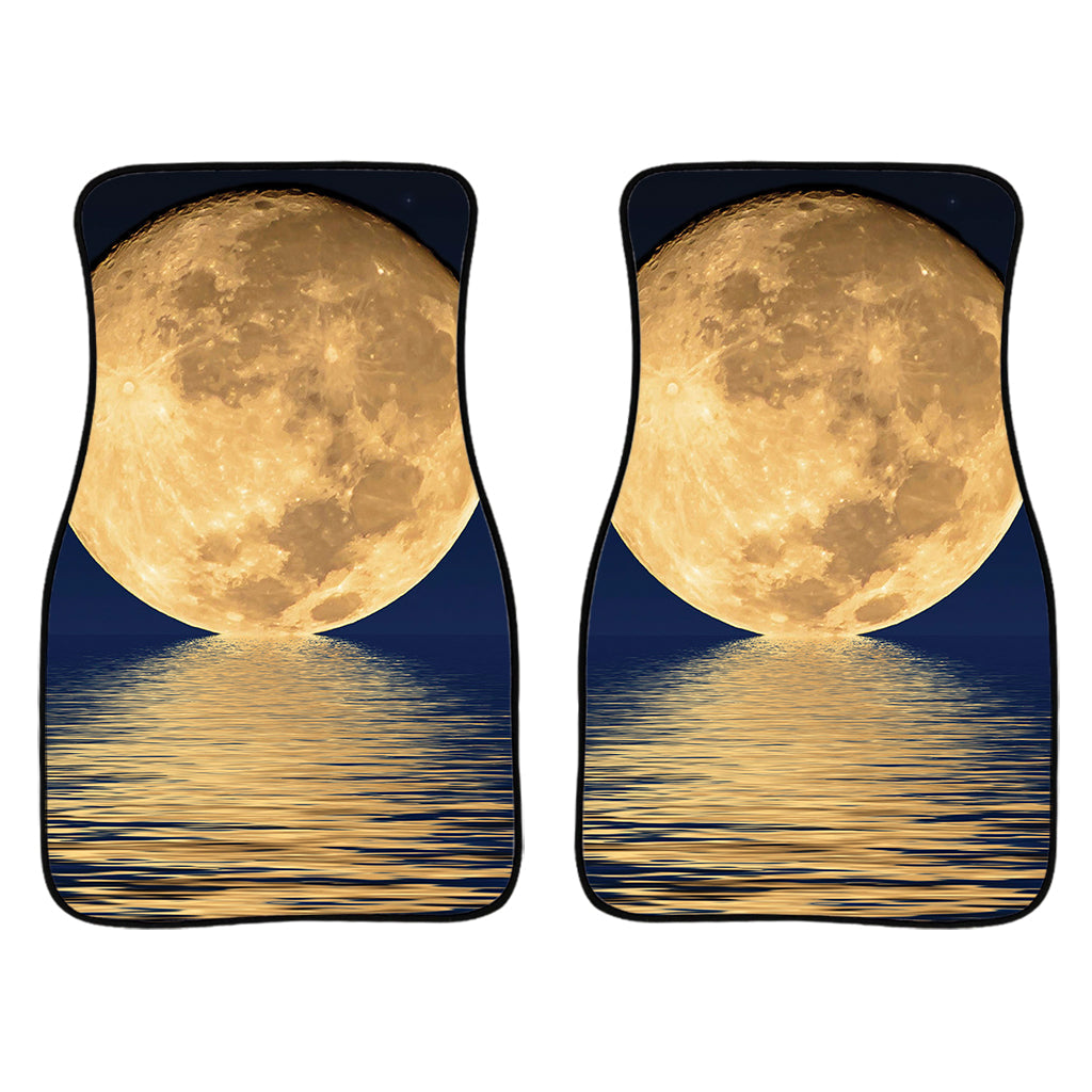 Moonlight On The Sea Print Front And Back Car Floor Mats/ Front Car Mat