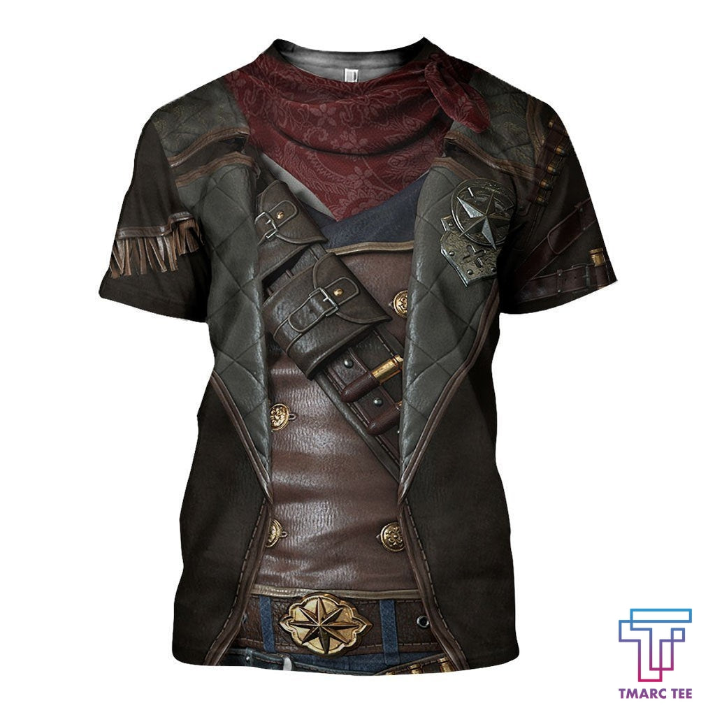 3D Cowboy Armor Shirts Cowboy Lover T Shirt Cowboy Gifts