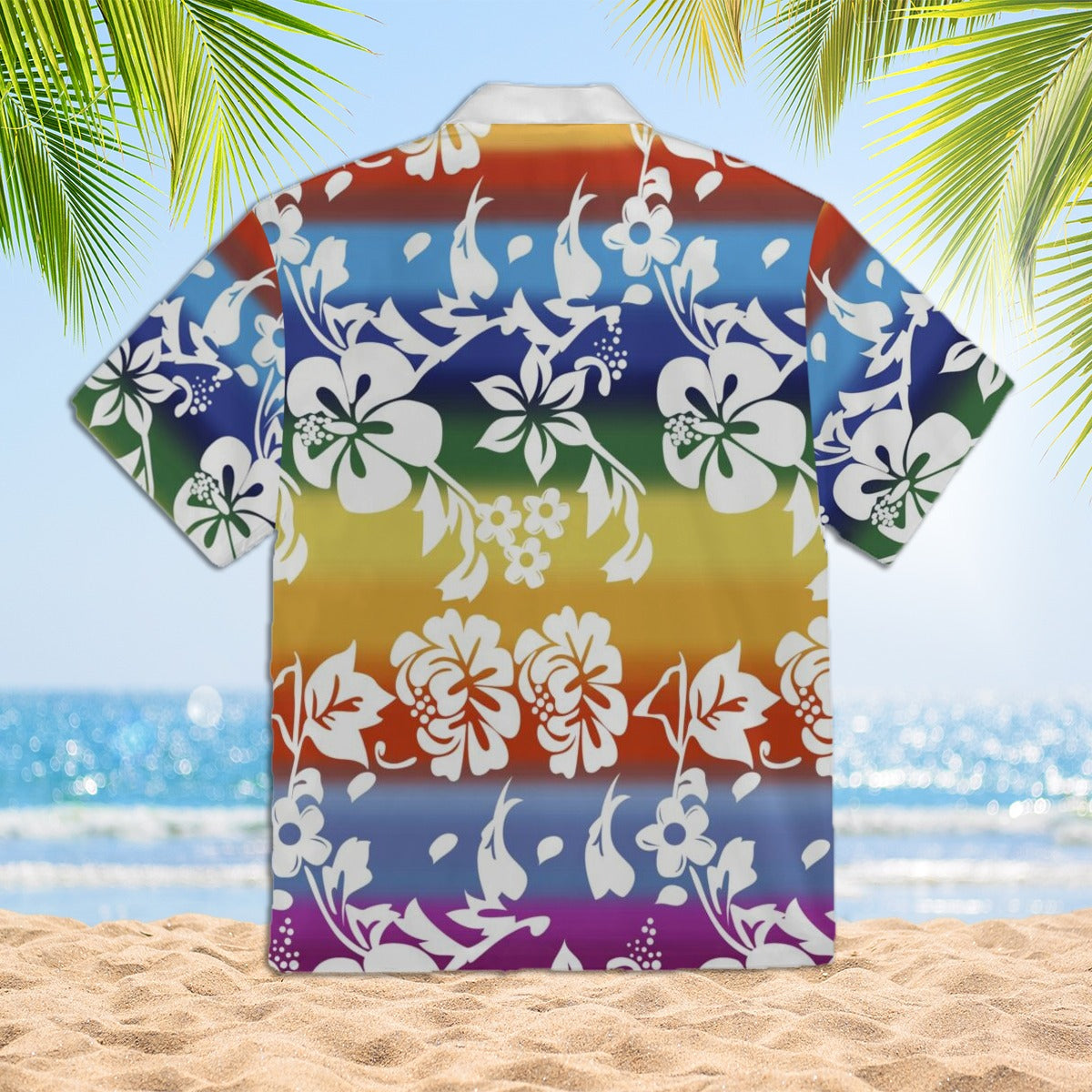 LGBTQ Gay Lesbian Beach Coconut Hawaiian Shirt/ Pride Summer Lgbtq Hawaiian Shirts/ Gifts For Pride Month