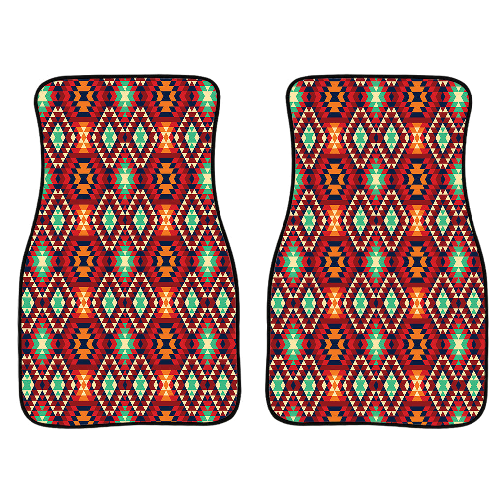 Native American Geometric Pattern Print Front And Back Car Floor Mats/ Front Car Mat