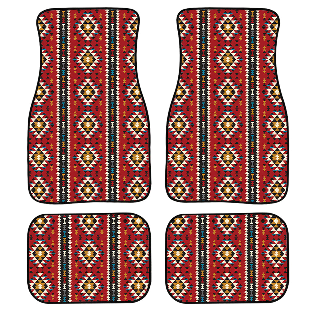 Native American Tribal Pattern Print Front And Back Car Floor Mats/ Front Car Mat