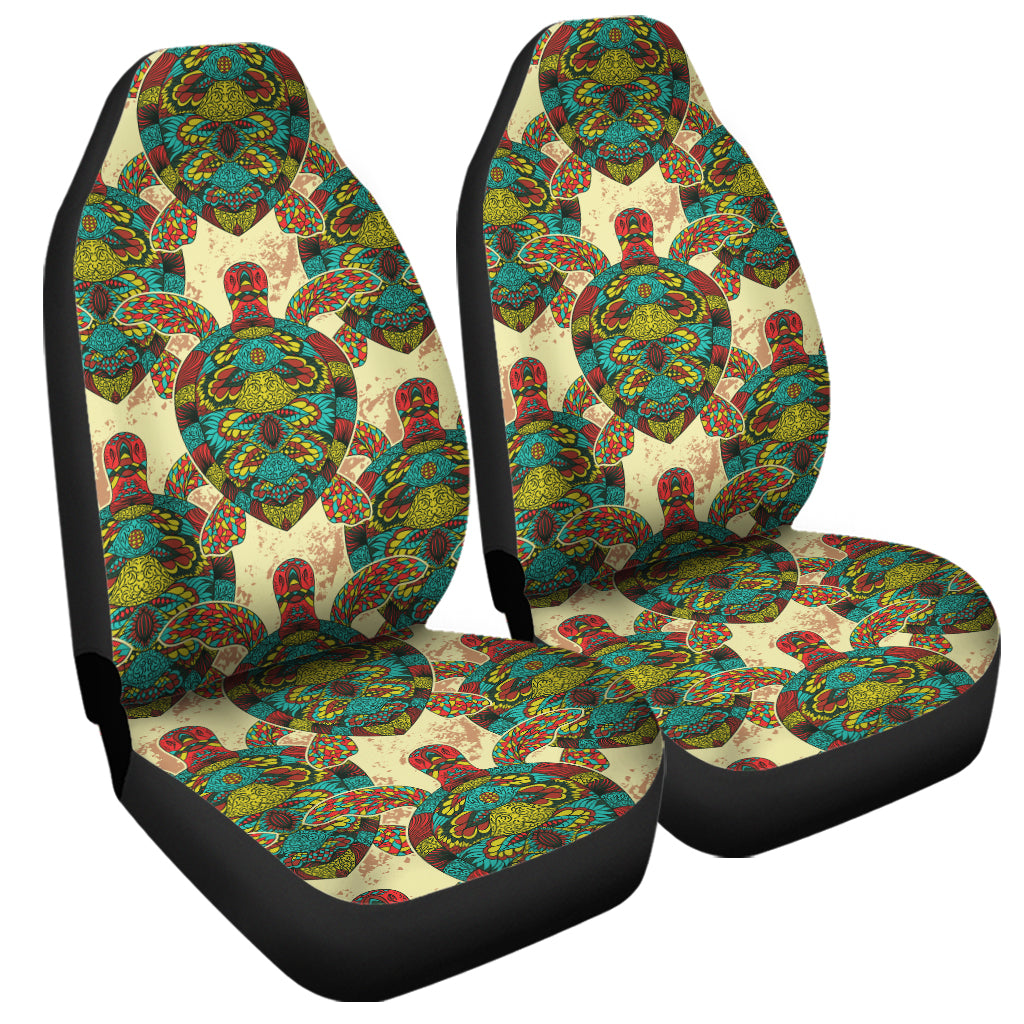 Native Bohemian Sea Turtle Print Universal Fit Car Seat Covers