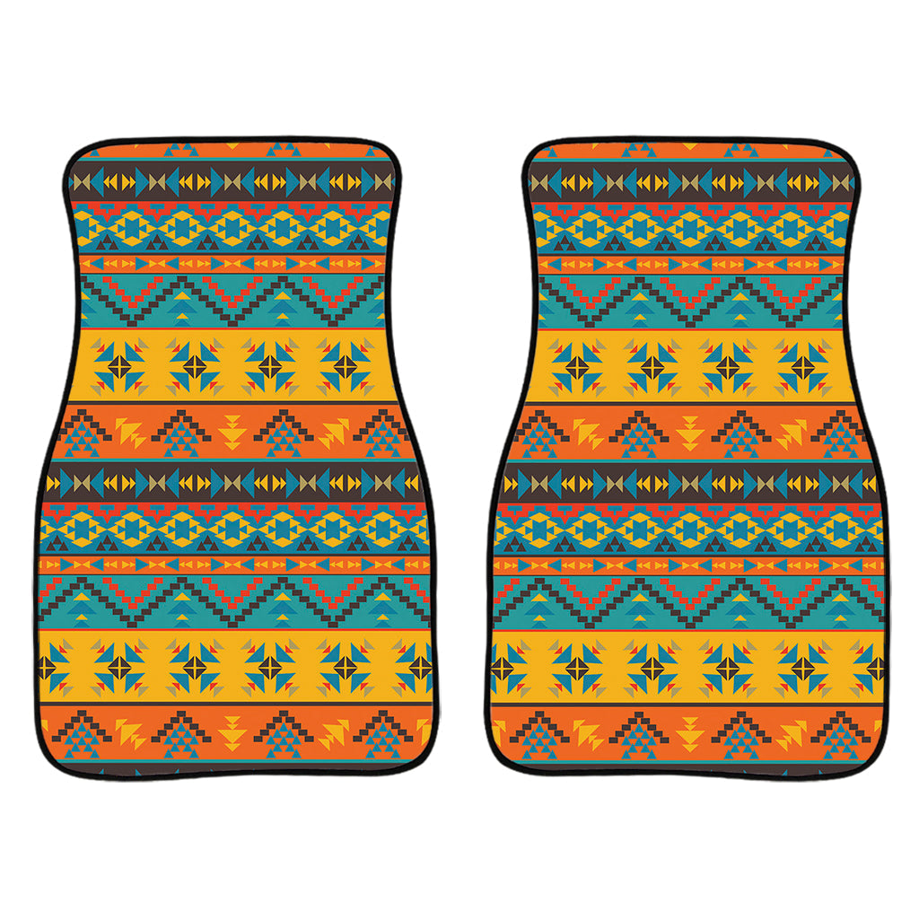 Native Indian Inspired Pattern Print Front And Back Car Floor Mats/ Front Car Mat