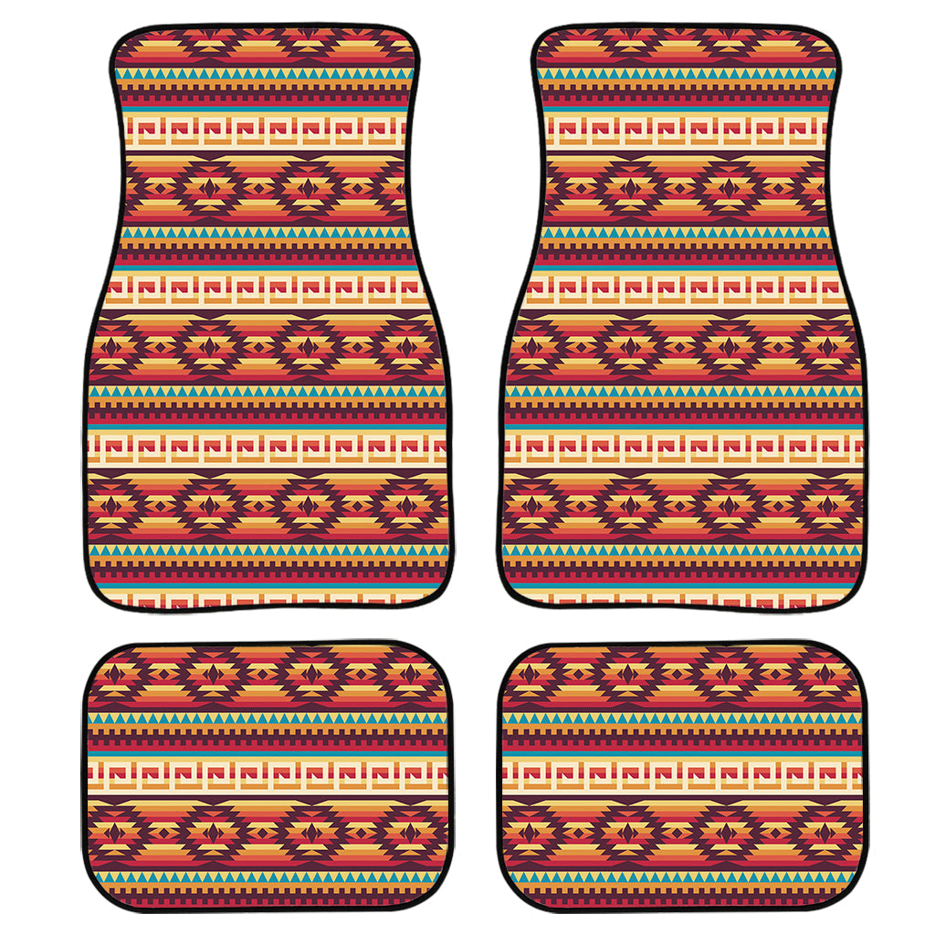 Native Inspired Pattern Print Front And Back Car Floor Mats/ Front Car Mat
