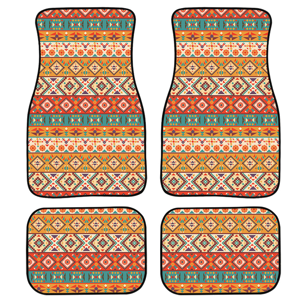 Navajo Native Pattern Print Front And Back Car Floor Mats/ Front Car Mat