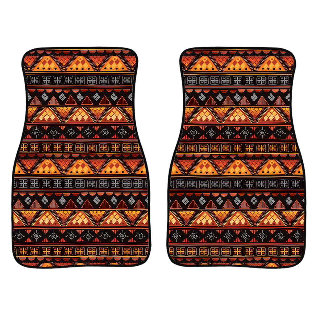 Native Tribal African Pattern Print Front And Back Car Floor Mats/ Front Car Mat