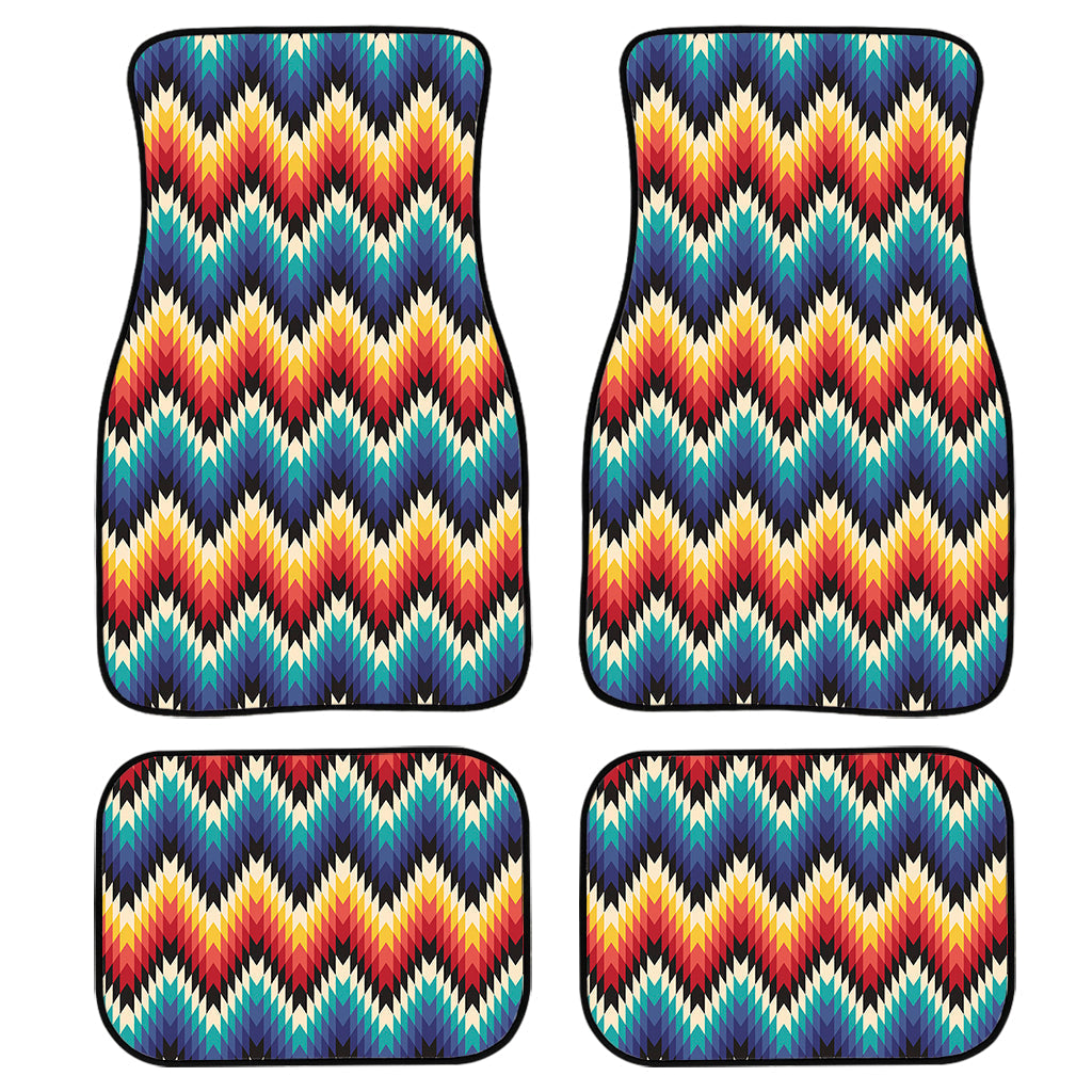 Native Tribal Inspired Pattern Print Front And Back Car Floor Mats/ Front Car Mat