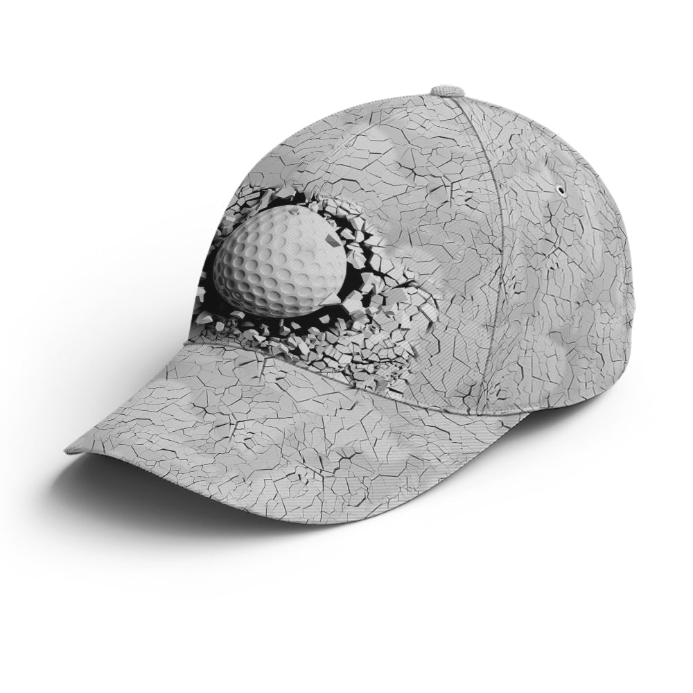 Golf Ball Breaking Pattern Baseball Cap Coolspod