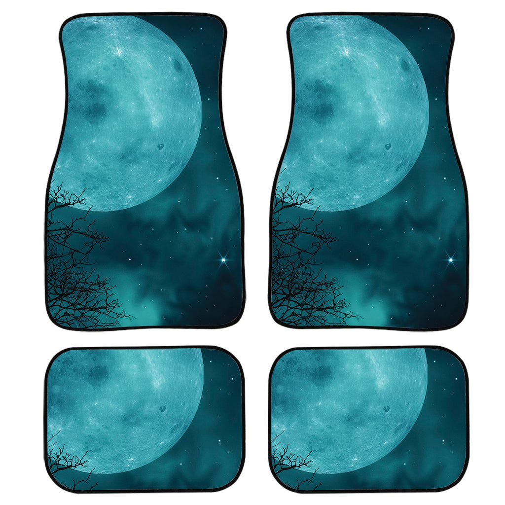 Night Sky And Full Moon Print Front And Back Car Floor Mats/ Front Car Mat