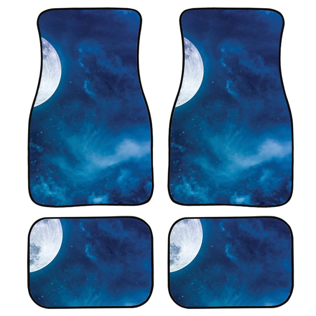 Night Sky And Moonlight Print Front And Back Car Floor Mats/ Front Car Mat