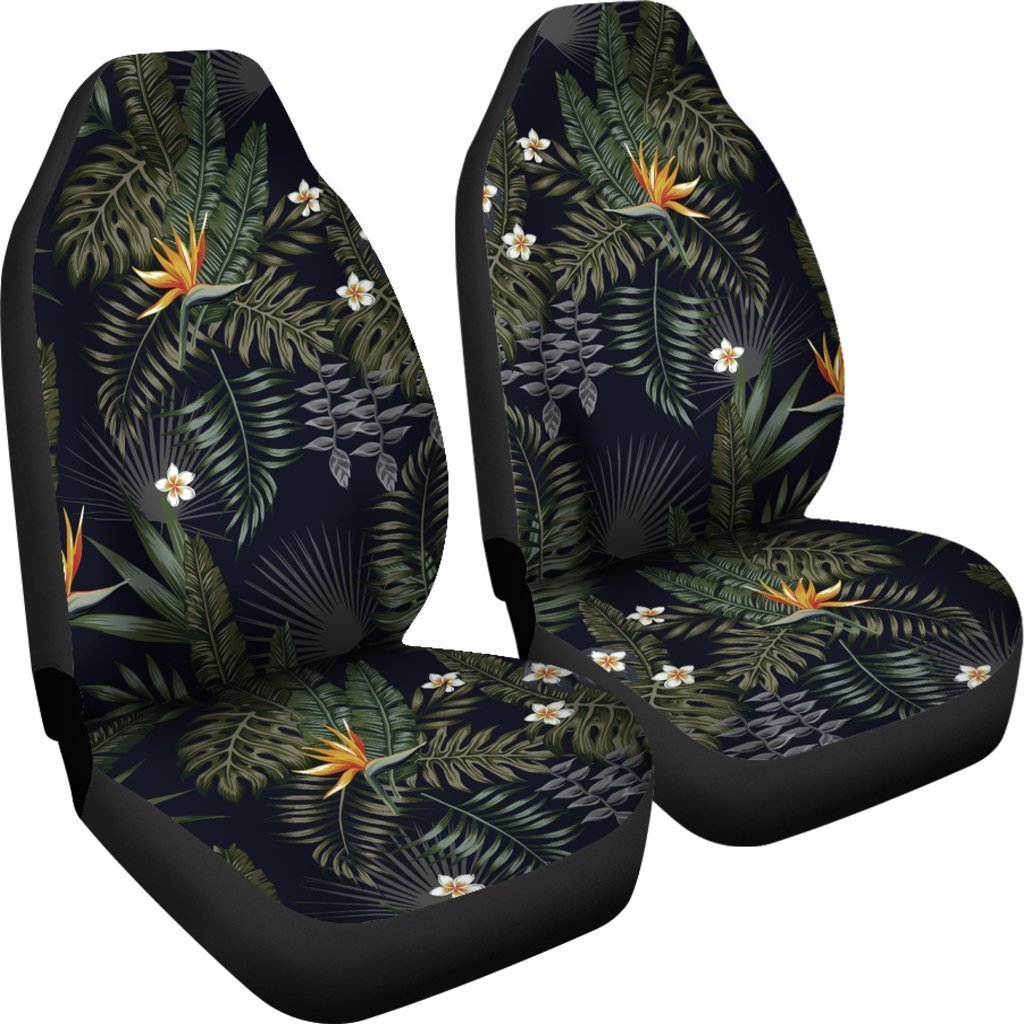 Night Tropical Hawaii Pattern Print On Front Car Seat Covers
