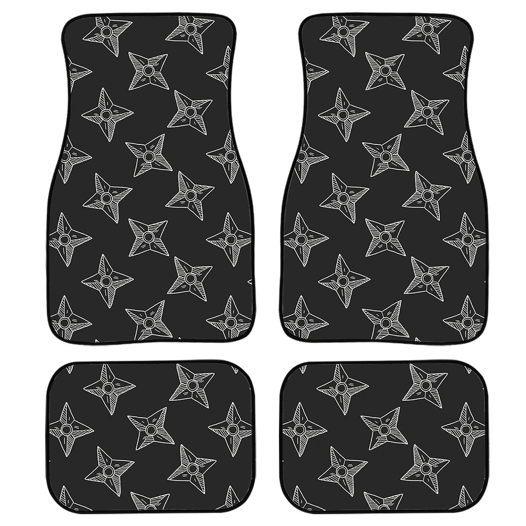Ninja Weapon Pattern Print Front And Back Car Floor Mats/ Front Car Mat