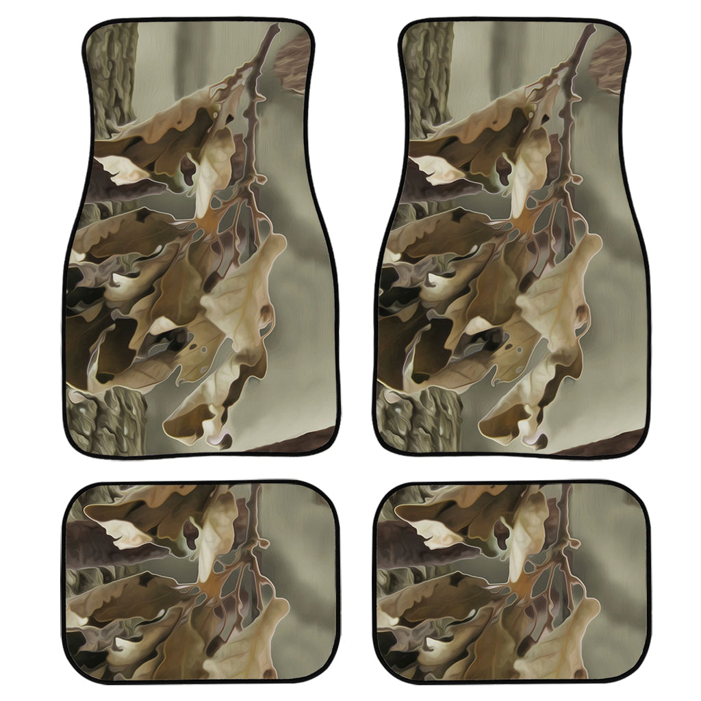 Oak Tree Hunting Camouflage Print Front And Back Car Floor Mats/ Front Car Mat