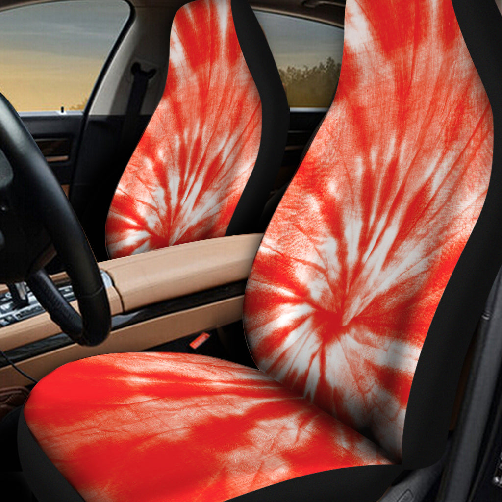 Orange Tie Dye Print Universal Fit Car Seat Covers